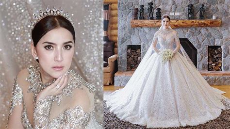 ara mina gown|Ara Mina looks regal in her Leo Almodal wedding。